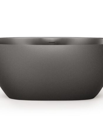 Eraldiseisev kivivann PAA PERLA 145 145x71 cm, must Graphite