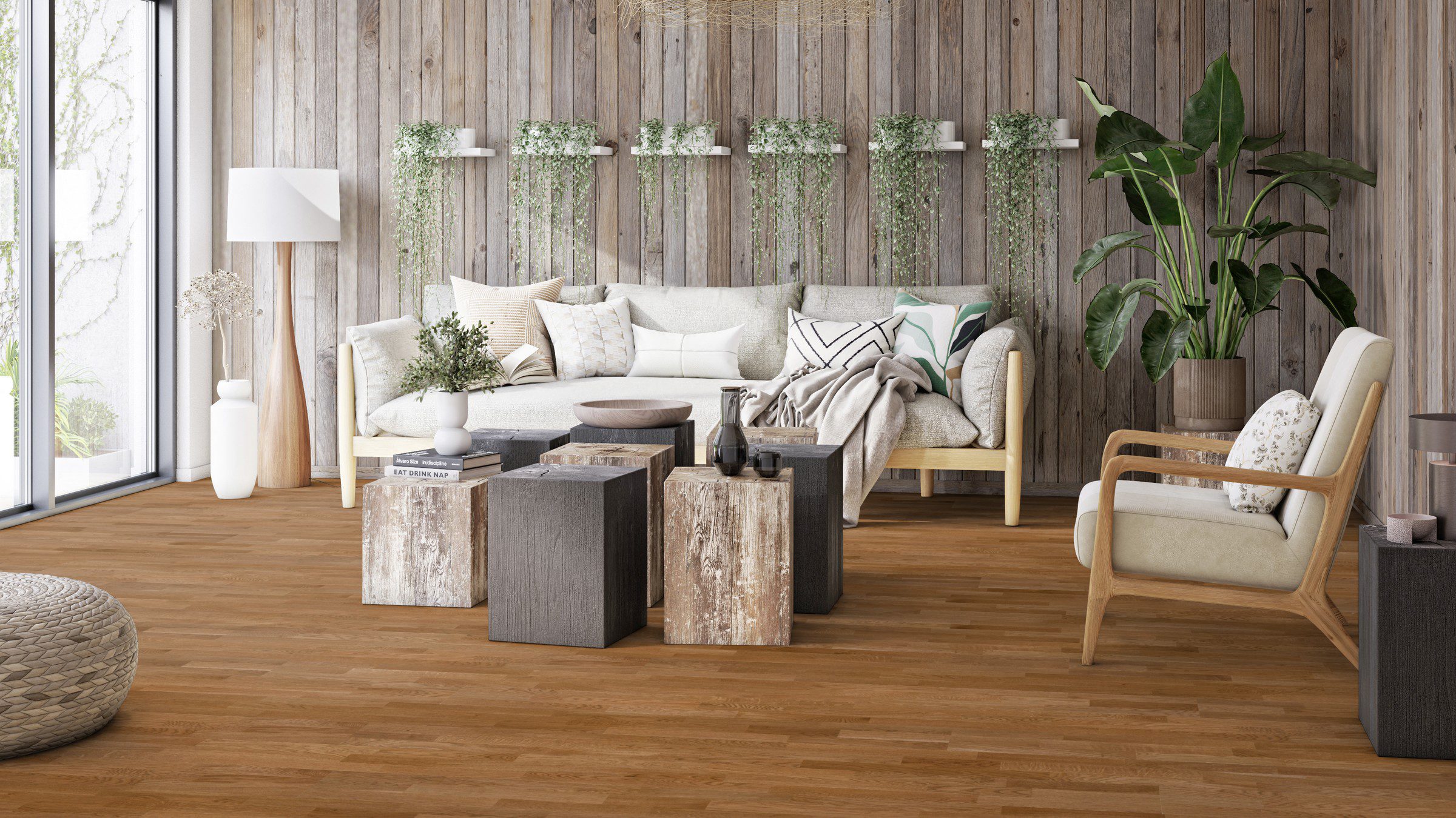 Tammeparkett Tarkett Shade Almond TreS elutoas