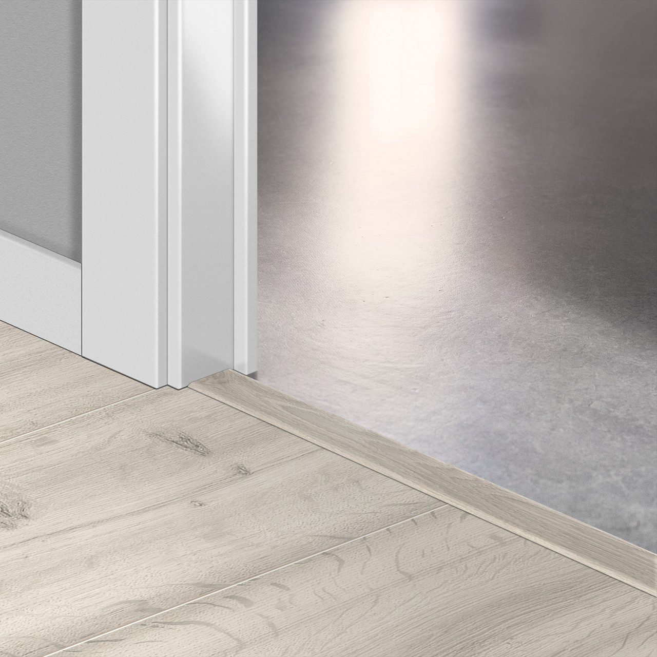 Incizo 5in1 üleminekuliist Quick-Step Woodland Oak Light Grey laminaadile, 13x48x2150 mm