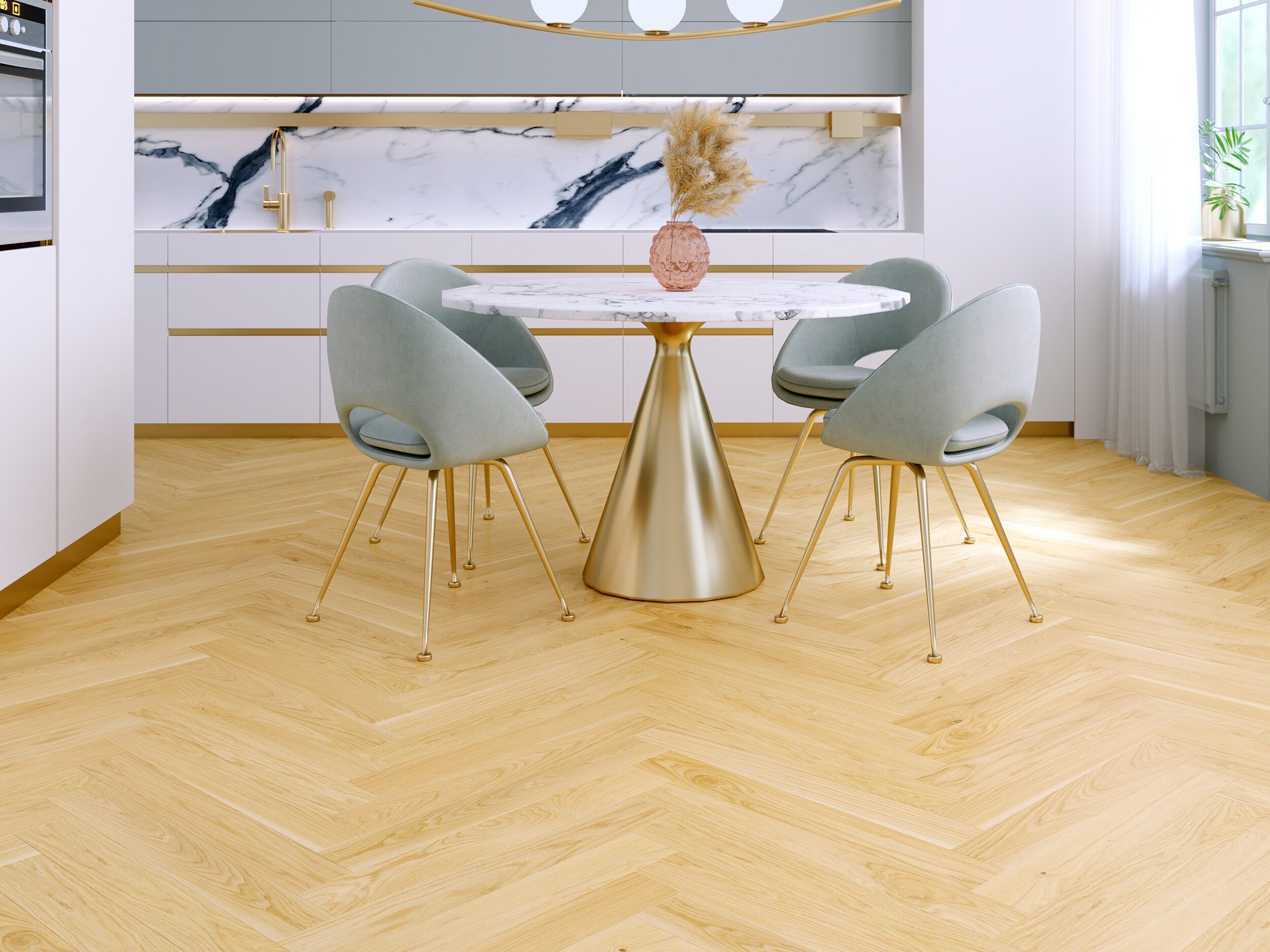 Kalasaba tammeparkett Esta AB Pure Line 700 mm ekstra matt lakk – lähivaade