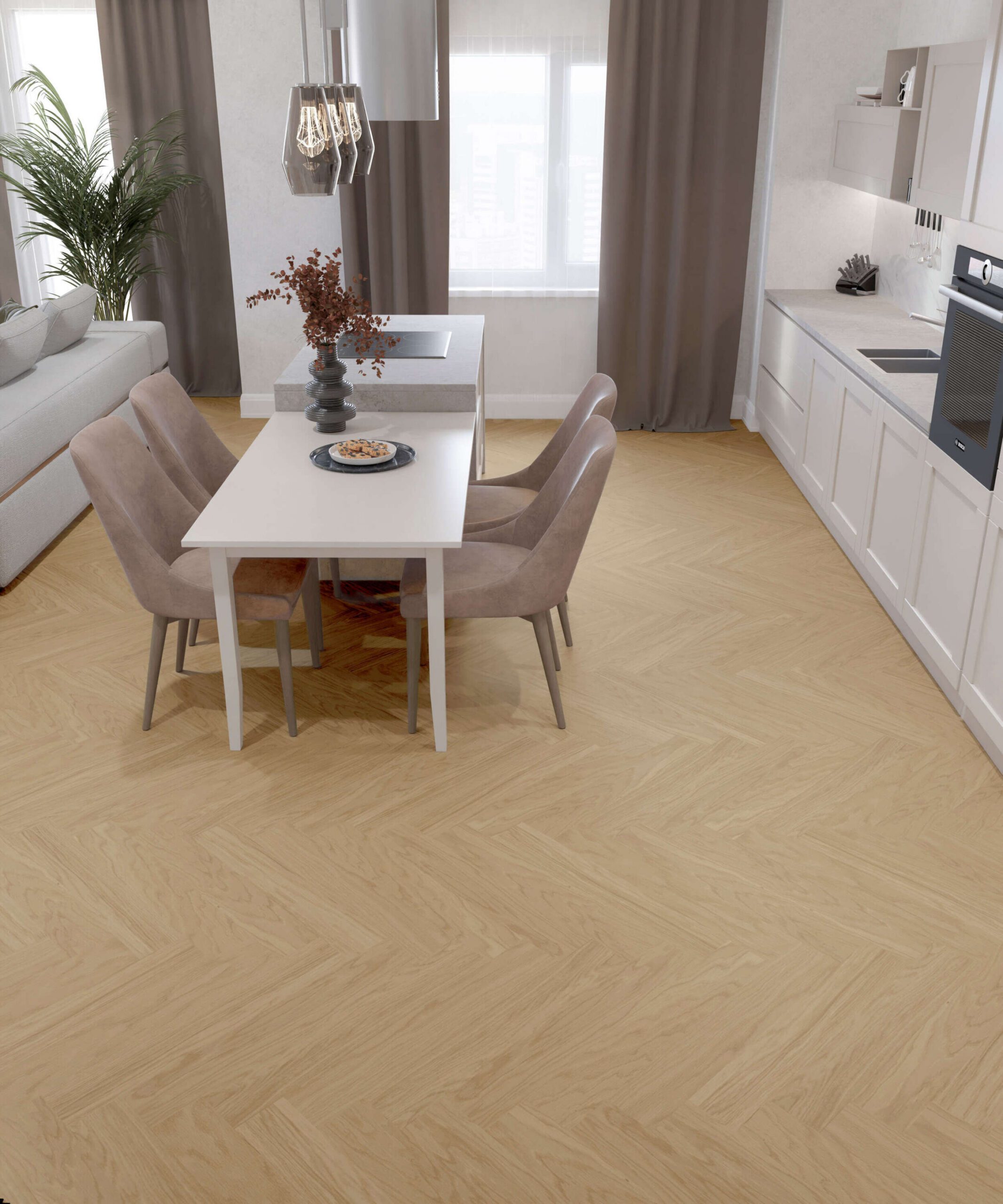Kalasaba tammeparkett Esta Nova Eco Elite Pure Line ekstra matt lakk – lähivaade