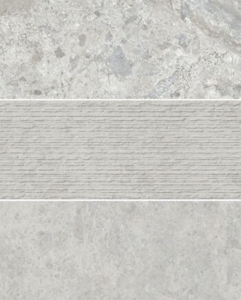 Kivimustriga keraamiline dekoorplaat ABK Era Mix Ash, 20x120 cm, 8,5 mm, matt (naturale)