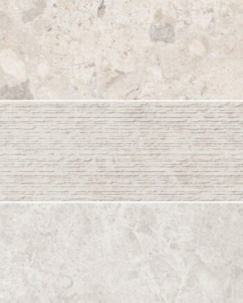 Kivimustriga keraamiline dekoorplaat ABK Era Mix Ivory, 20x120 cm, 8,5 mm, matt (naturale)