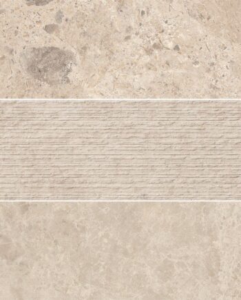 Kivimustriga keraamiline dekoorplaat ABK Era Mix Taupe, 20x120 cm, 8,5 mm, matt (naturale)