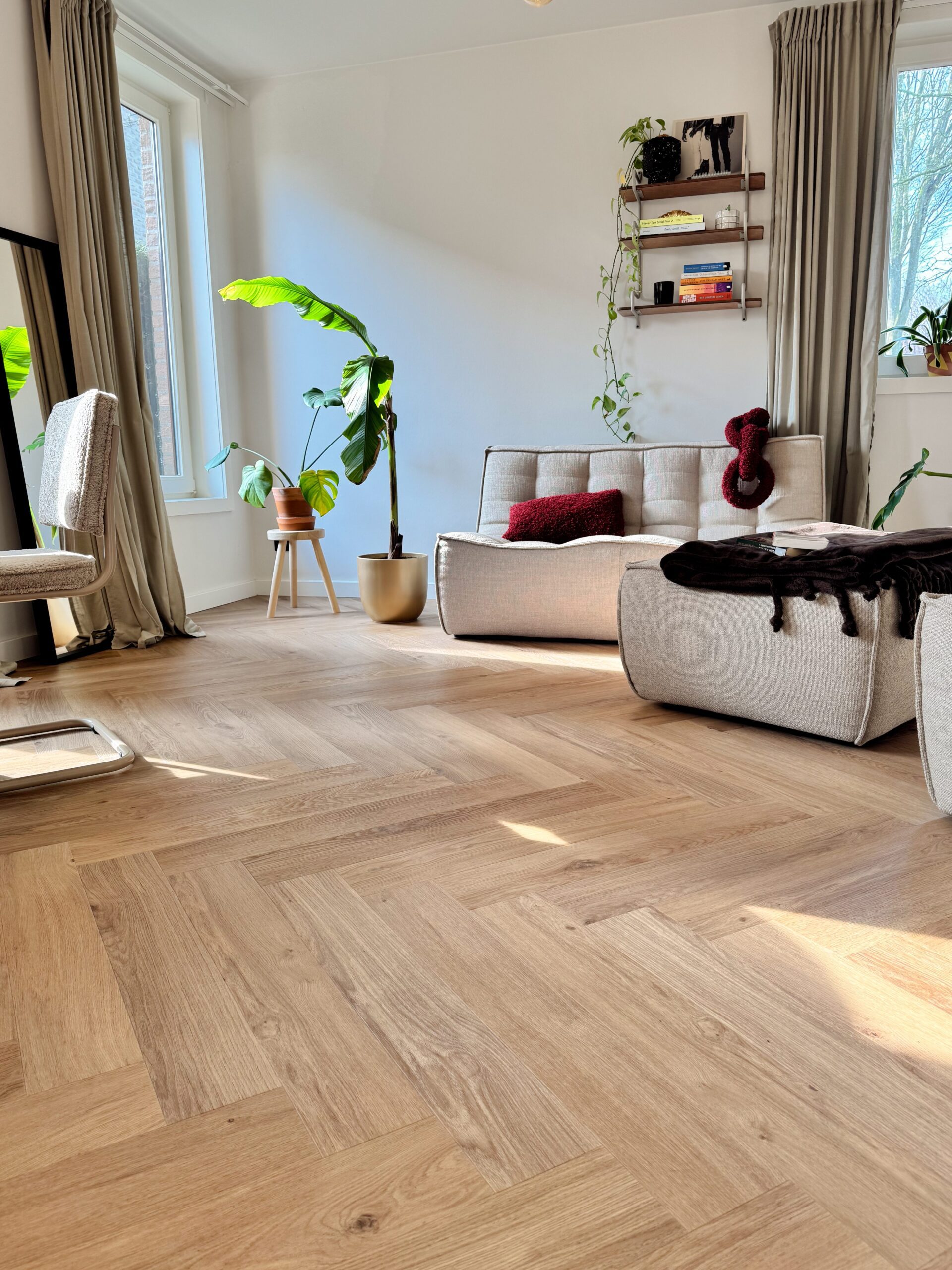 Liimitav kalasaba vinüülparkett Floorify Gluedown Anago FG319 – vaade 3