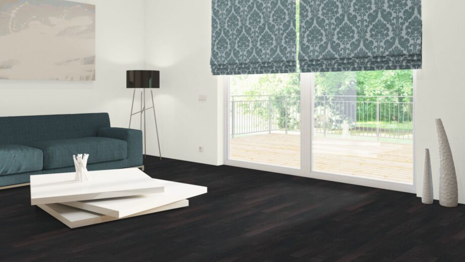 Liistparkett wenge Natur, massiivpuit, viimistlemata, 22 x 70 x 500 mm – vaade 3