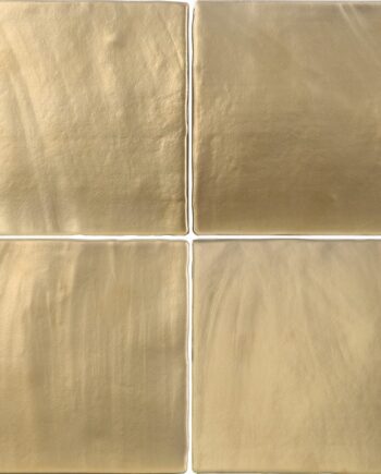 Matt kuldne metalliefektiga reljeefne keraamiline seinaplaat Dune Tabarca Gold Matt, 15x15 cm, 9 mm