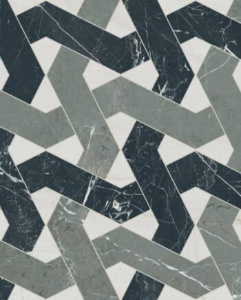 Mosaiikplaat marmorimustriga ABK Sensi Fantasy Zigzag, 60x120 cm, 8,5 mm, läikiv struktuurne 3D (lux 3D)