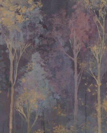 Mustriline keraamiline dekoorplaat ABK Wide&Style Trees Purple A, matt