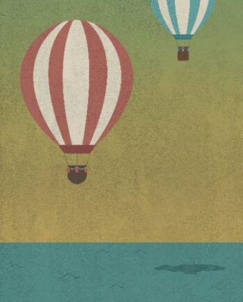 Mustriline suur keraamiline dekoorplaat ABK Wide&Style Baloon B, 120x280 cm, 6 mm, matt