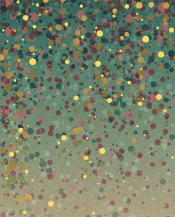 Mustriline suur keraamiline dekoorplaat ABK Wide&Style Confetti Green A, 120x280 cm, 6 mm, matt