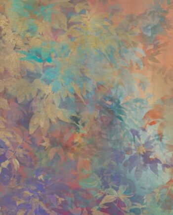 Mustriline suur keraamiline dekoorplaat ABK Wide&Style Foliage Orange A, 160x320 cm, 6 mm, matt