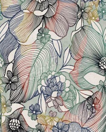 Mustriline suur keraamiline dekoorplaat ABK Wide&Style Sixties Light, 120x280 cm, 6 mm, matt