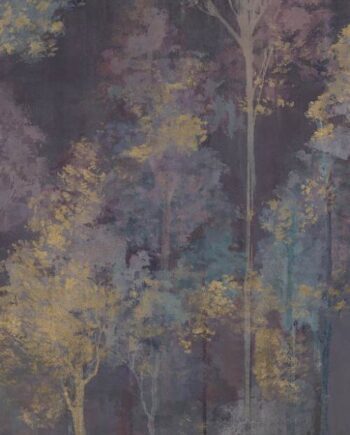 Mustriline suur keraamiline dekoorplaat ABK Wide&Style Trees Purple B, 160x320 cm, 6 mm, matt