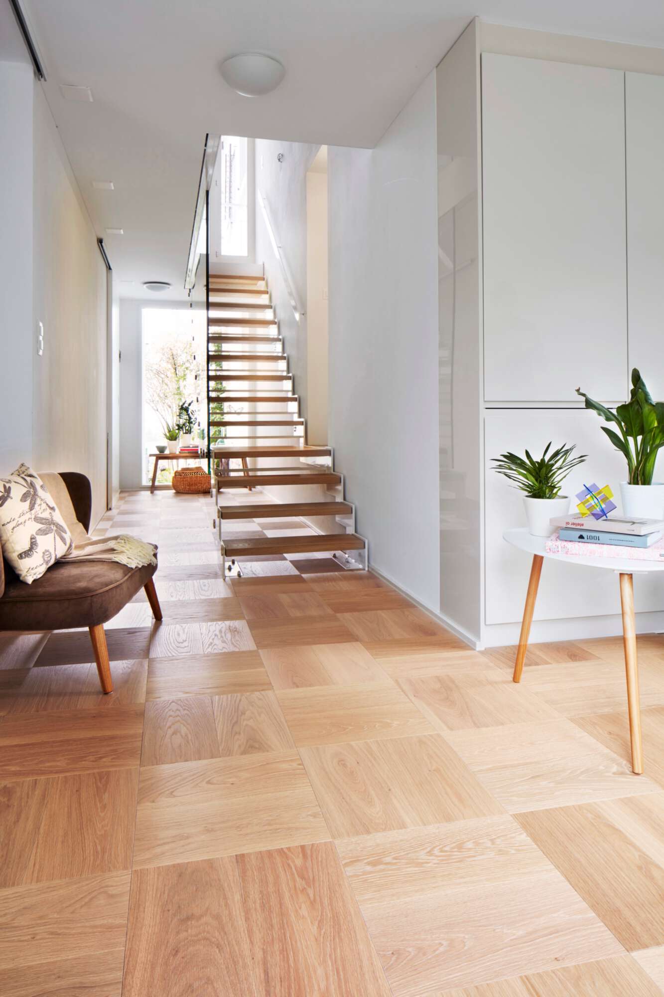 Naturaalne parkett Bauwerk Formpark Mini 380 tamm Avorio 14 õlitatud – interjöör