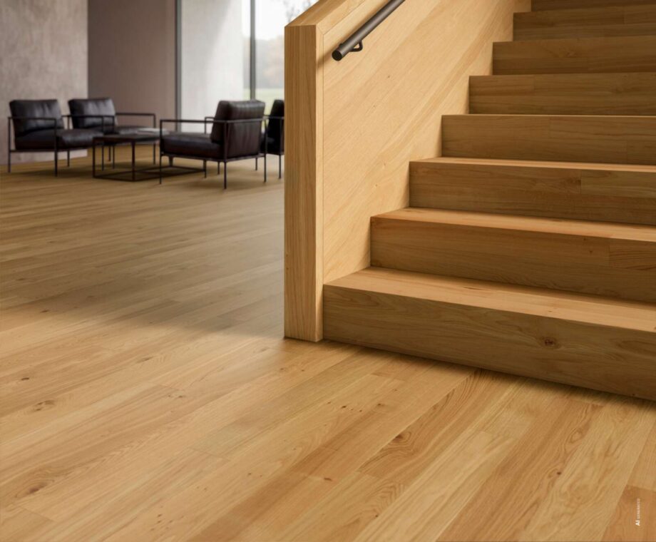 Naturaalparkett Bauwerk Cleverpark 1250 tamm natuur 34 õlitatud harjatud – vaade 2 Naturaalparkett Bauwerk Cleverpark 1250 tamm natuur 34 õlitatud harjatud – vaade 2