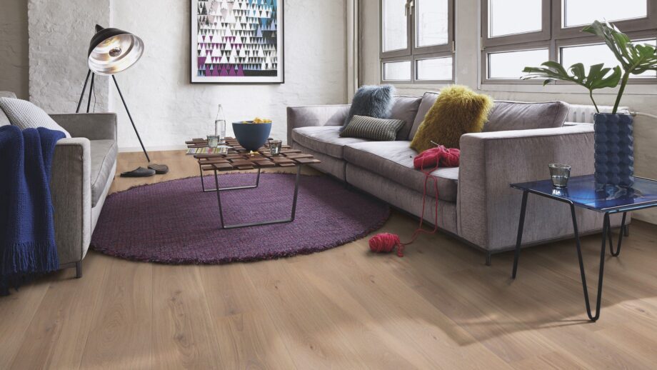 Parkett Bauwerk Casapark tamm 35 Crema B-Protect® ultramatt lakk 181mm – vaade 5