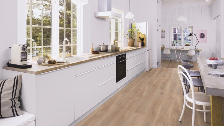 Parkett Bauwerk Casapark tamm 35 Crema B-Protect® ultramatt lakk 181mm – vaade 8