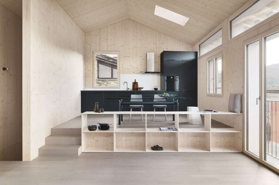 Parkett Bauwerk Cleverpark 1250 tamm Sasso 34 B-Protect harjatud – vaade 2