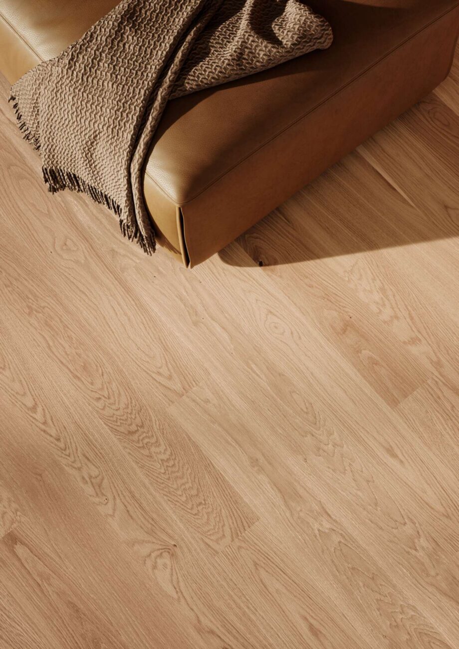 Puitparkett Bauwerk Trendpark 1390 tamm Avorio 24 õlitatud harjatud – vaade 2