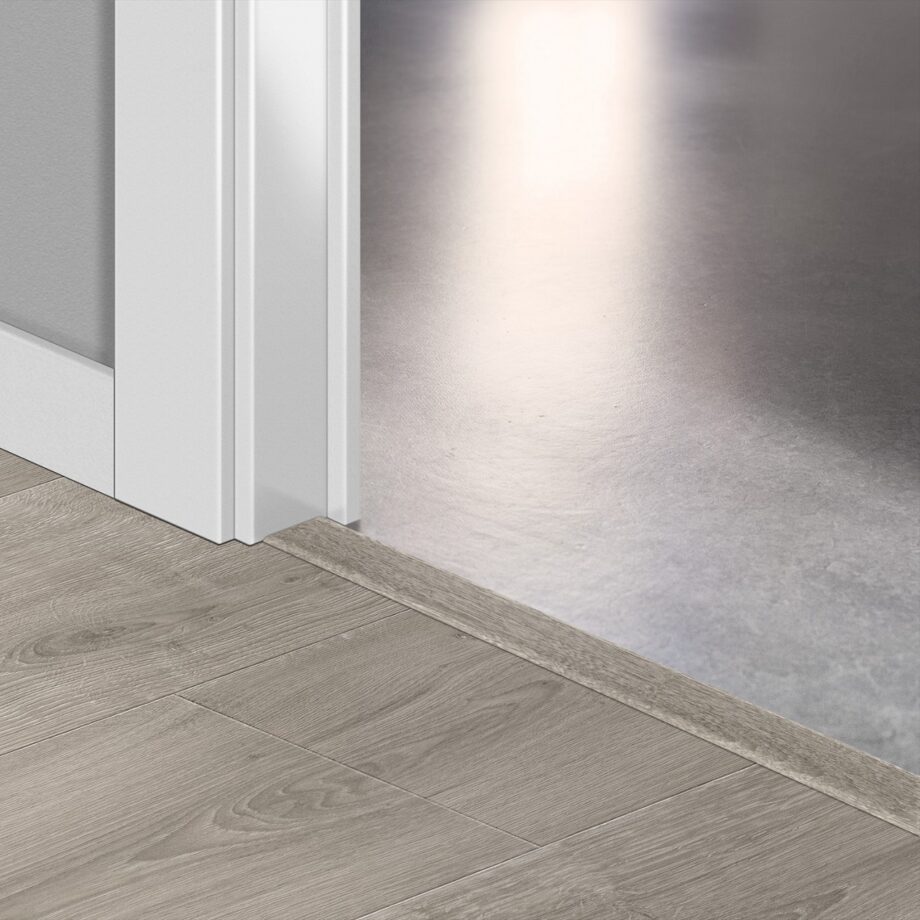 Incizo 5in1 üleminekuliist Quick-Step Brushed Oak Grey laminaadile, 13x48x2150 mm
