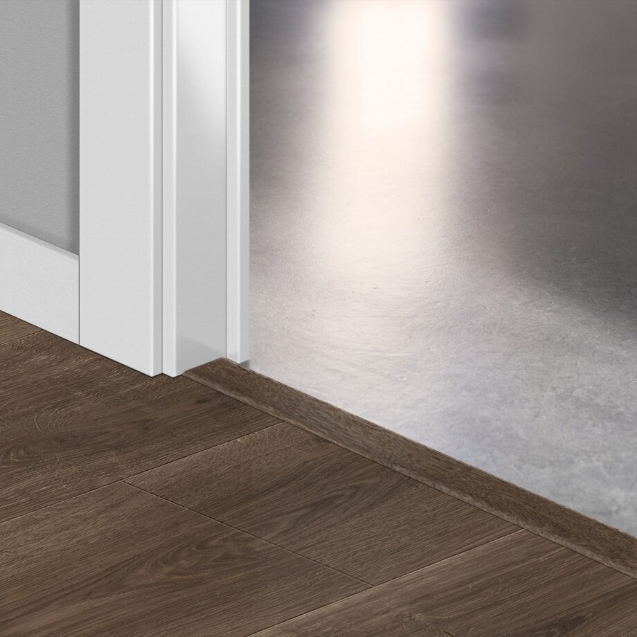 Incizo 5in1 üleminekuliist Quick-Step Brushed Oak Brown laminaadile, 13x48x2150 mm