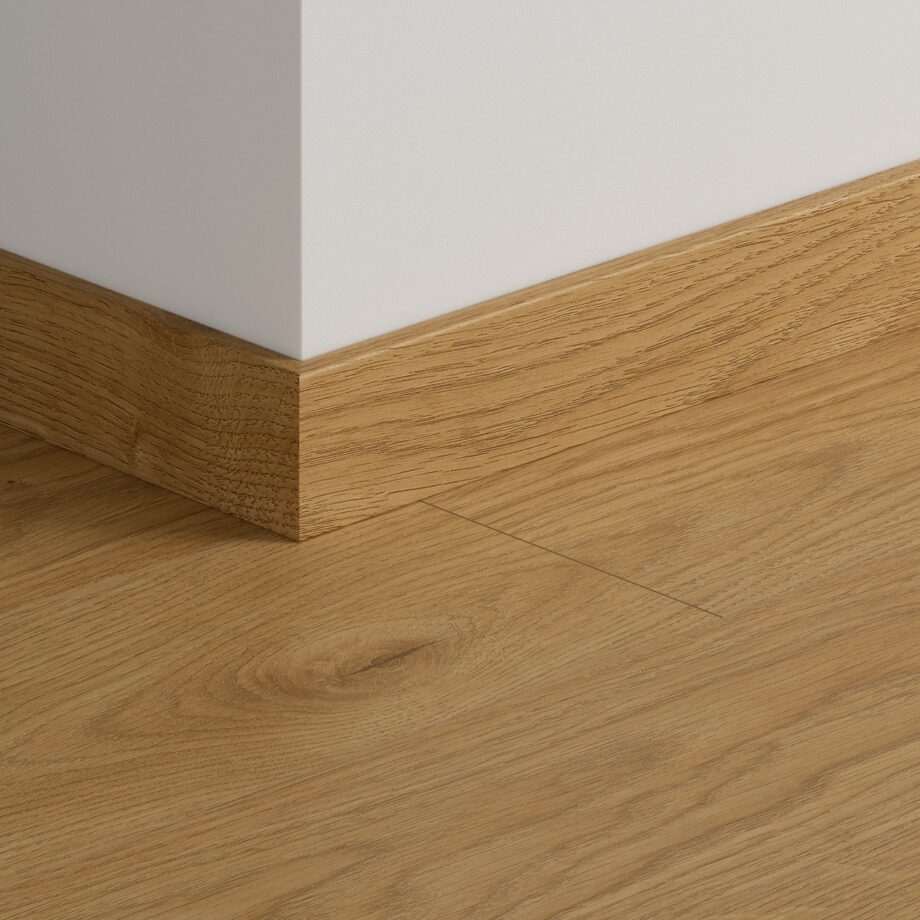 Põrandaliist tamm Quick-Step White Oak Light laminaadile, MDF, 12x58x2400 mm