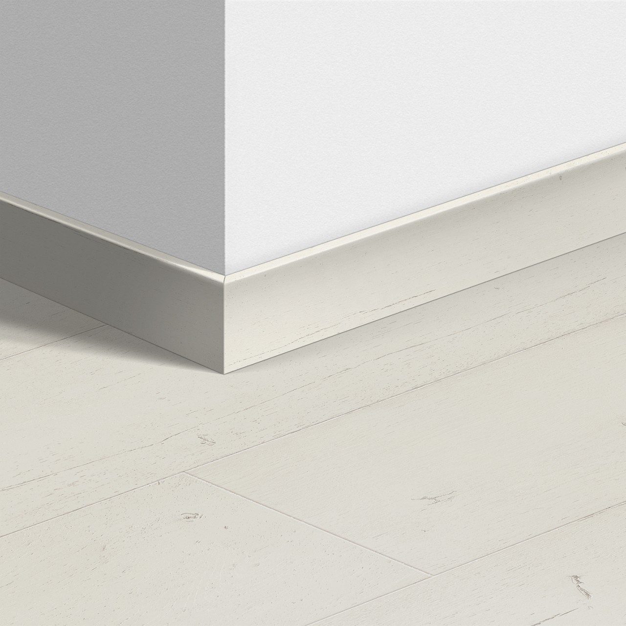 MDF-liist Quick-Step Painted Oak White laminaadile, MDF, 12x58x2400 mm