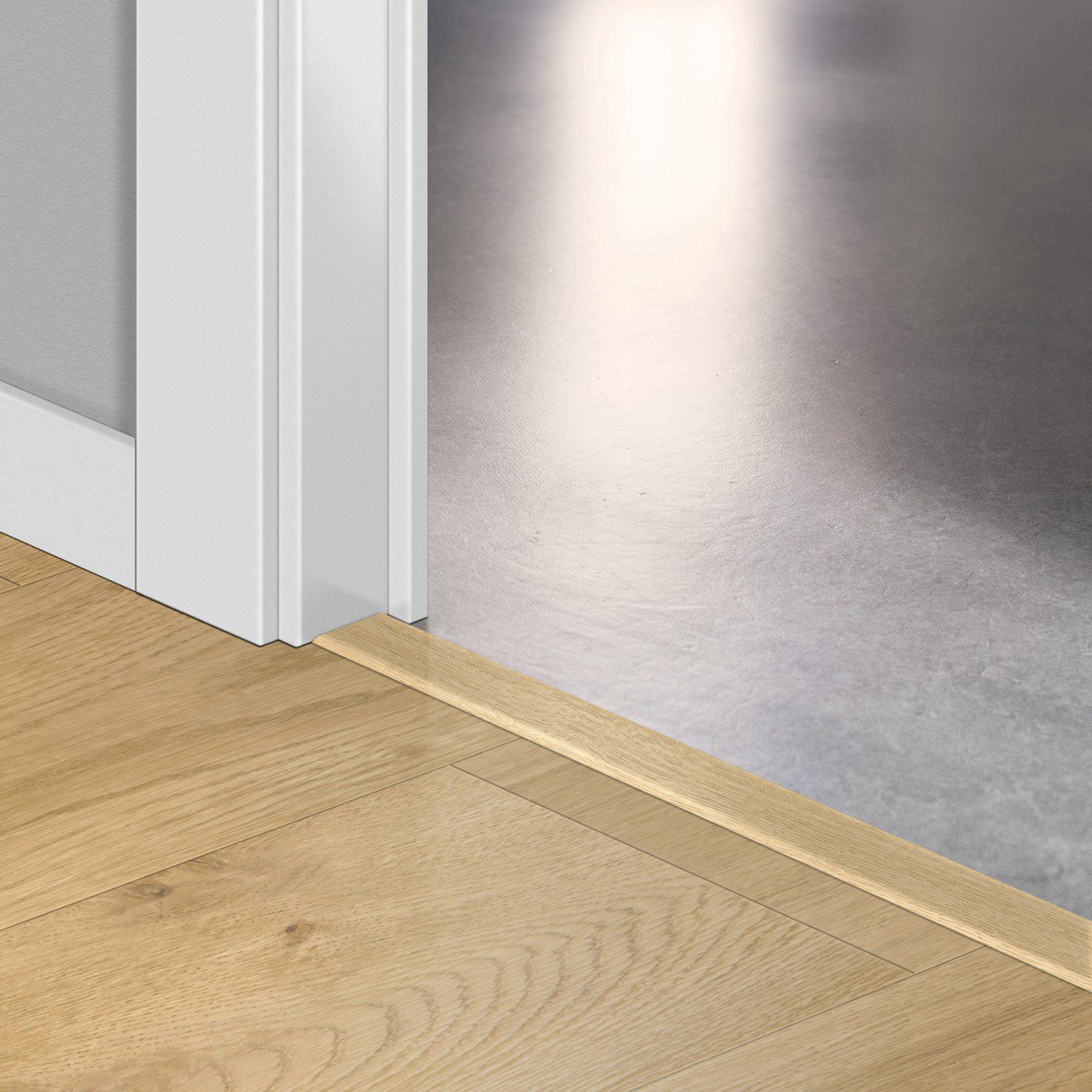 Incizo 5in1 üleminekuliist Quick-Step Drift Oak Beige LVT vinüülparketile (Alpha), 8x45x2000 mm