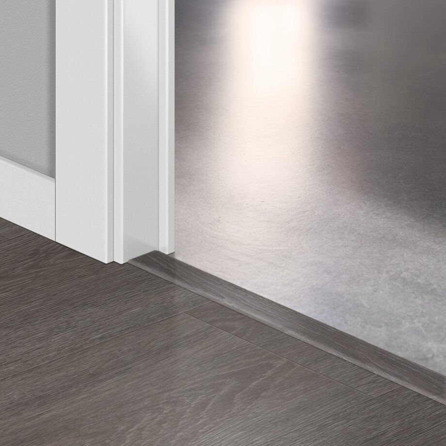 qsvincp40060-1 Incizo 5in1 üleminekuliist Quick-Step Silk Oak Dark Grey LVT vinüülparketile (Alpha), 8x45x2000 mm
