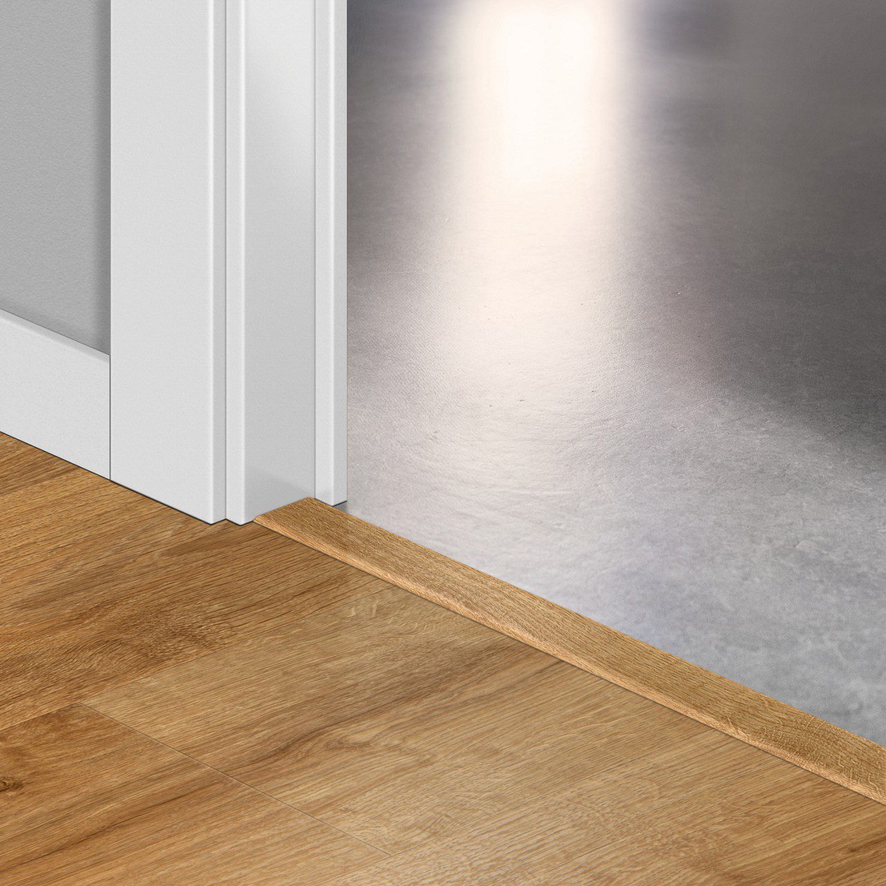 Incizo 5in1 üleminekuliist Quick-Step Autumn Oak Honey LVT vinüülparketile (Alpha), 8x45x2000 mm