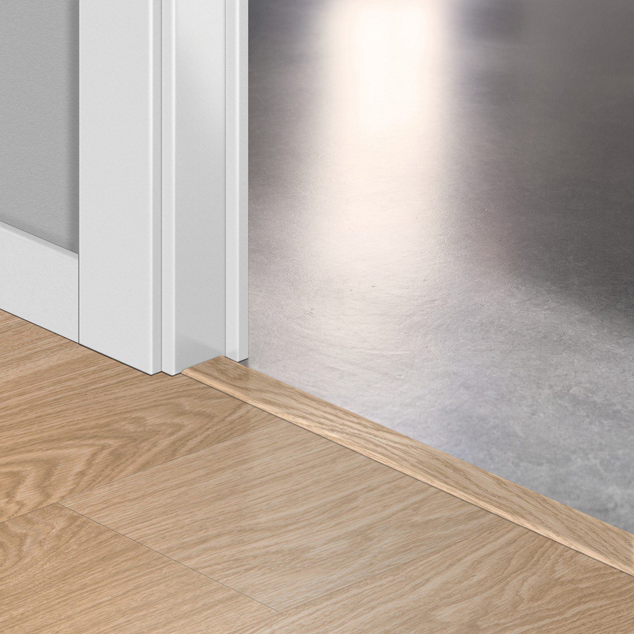 Incizo 5in1 üleminekuliist Quick-Step Pure Oak Blush LVT vinüülparketile (Alpha), 8x45x2000 mm