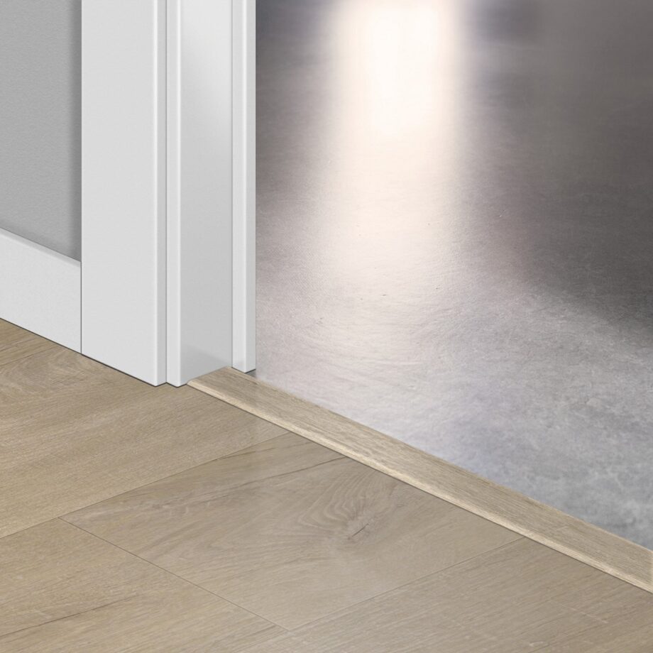 qsvincp40103-1 Incizo 5in1 üleminekuliist Quick-Step Cotton Oak Beige LVT vinüülparketile (Alpha), 8x45x2000 mm