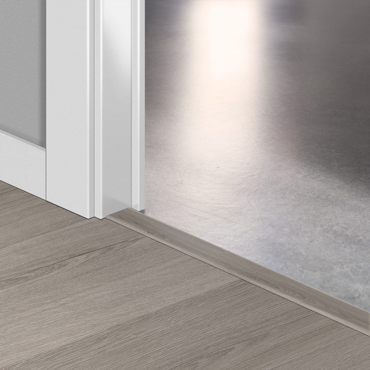 Incizo 5in1 üleminekuliist Quick-Step Botanic Grey LVT vinüülparketile (Alpha), 8x45x2000 mm