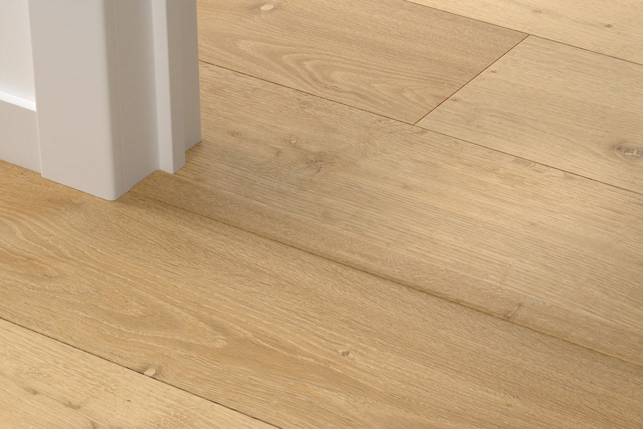 Incizo 5in1 üleminekuliist Quick-Step Elegant Oak Natural LVT vinüülparketile (Alpha), 8x45x2000 mm