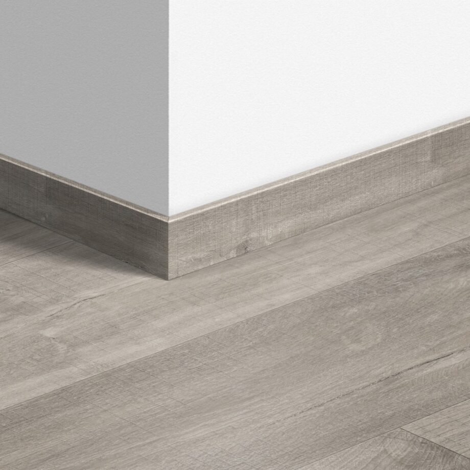 Põrandaliist tamm Quick-Step Canyon Oak Grey With Saw Cuts LVT vinüülparketile, veekindel, 12x58x2400 mm