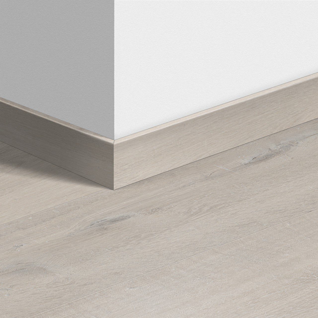 Põrandaliist tamm Quick-Step Cotton Oak White Blush LVT vinüülparketile, veekindel, 12x58x2400 mm