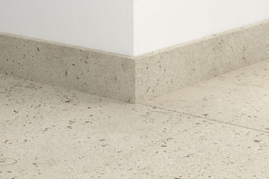 Põrandaliist Quick-Step Oyster Concrete LVT vinüülparketile, veekindel, 12x58x2400 mm