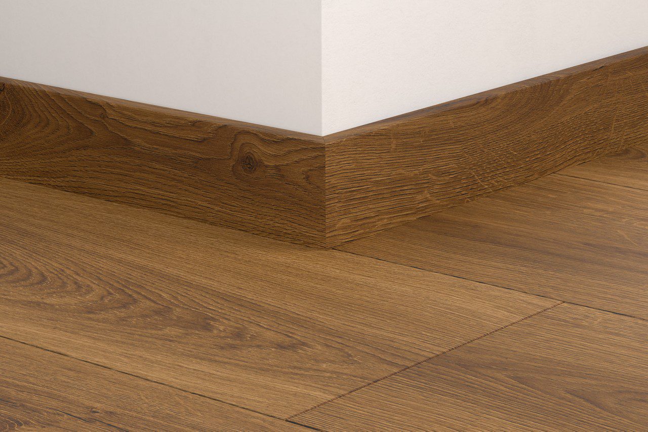 Põrandaliist tamm Quick-Step Botanic Caramel Oak LVT vinüülparketile, veekindel, 12x58x2400 mm