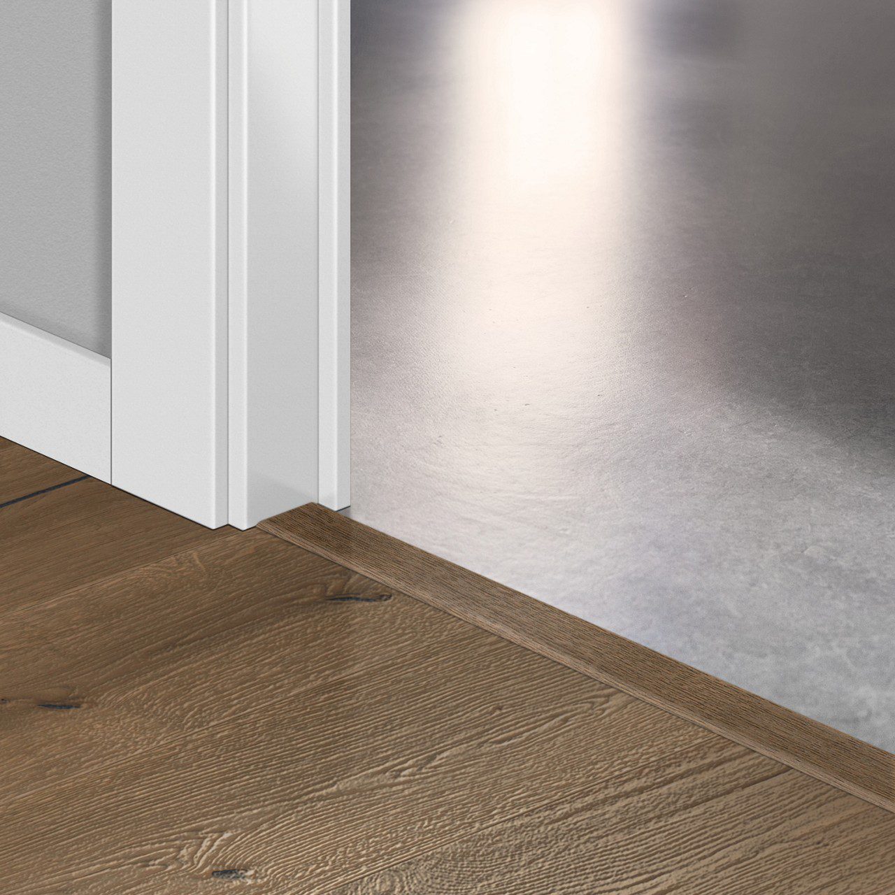 Incizo 5in1 üleminekuliist Quick-Step Dark Chocolate Oak Extra Matt Oiled parketile, puitspoon, 17x54x2150 mm