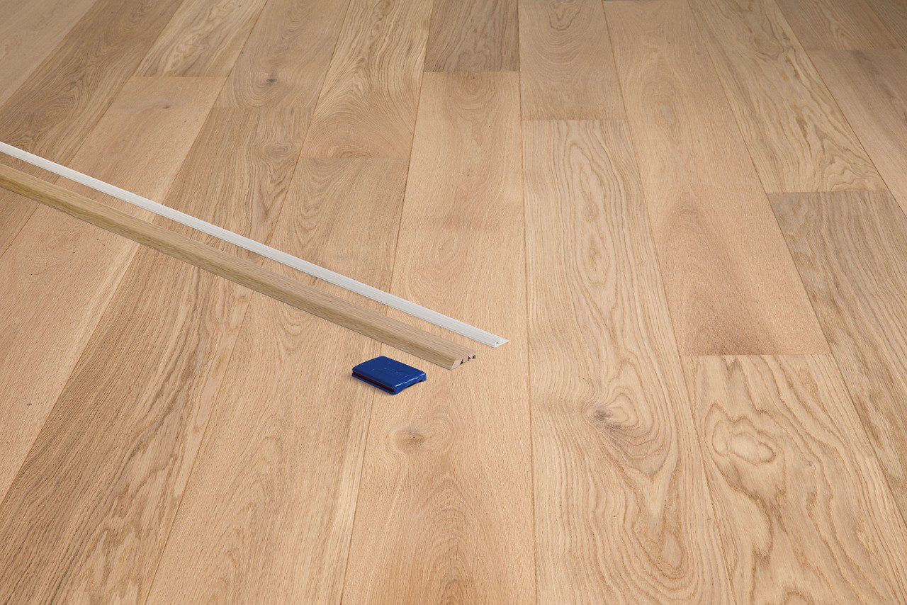 Incizo 5in1 üleminekuliist Quick-Step White Daisy Oak Extra Matt parketile, puitspoon, 17x54x2150 mm