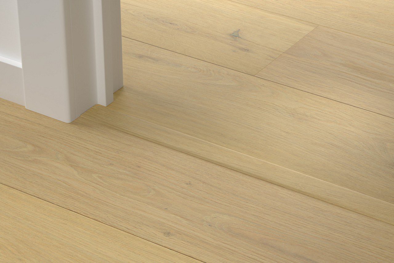Incizo 5in1 üleminekuliist Quick-Step Pearl White Oak Extra Matt parketile, puitspoon, 17x54x2150 mm