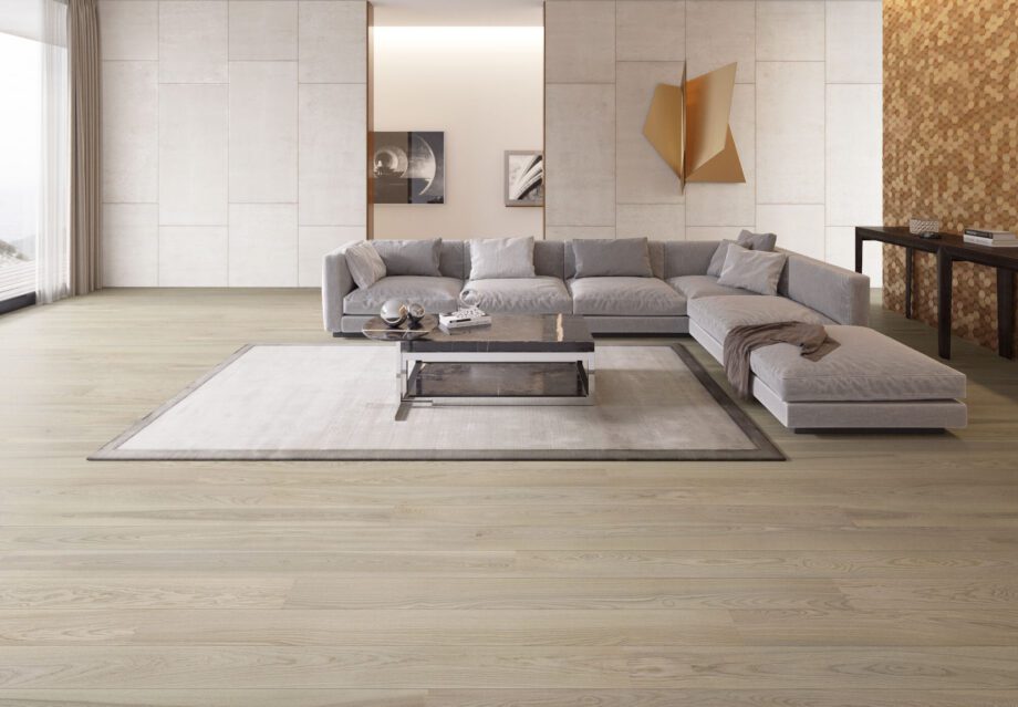 Saare parkett Esta Elegant Sandstone Original 160 mm ekstra matt lakk – lähivaade