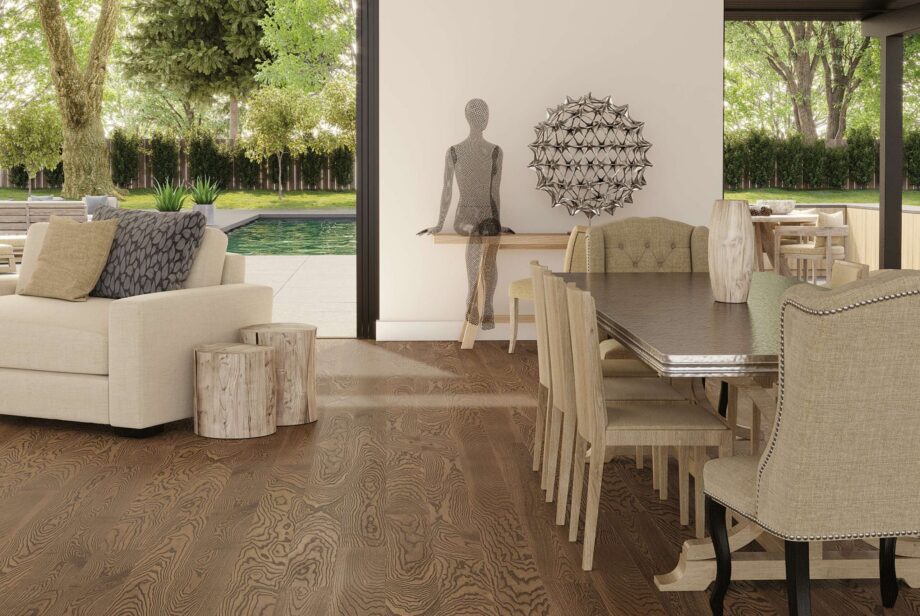 Saare parkett Esta Elegant Walnut Colour ekstra matt lakk – interjööris
