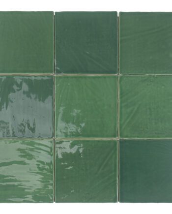 Käsitööefektiga reljeefne keraamiline seinaplaat Dune Tabarca Verde