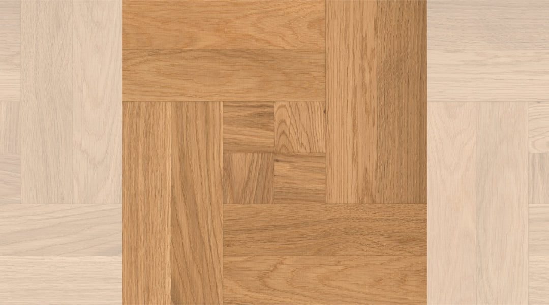 Tahvelparkett tamm Natur Paris 50, viimistlemata, 15 x 300 x 300 mm
