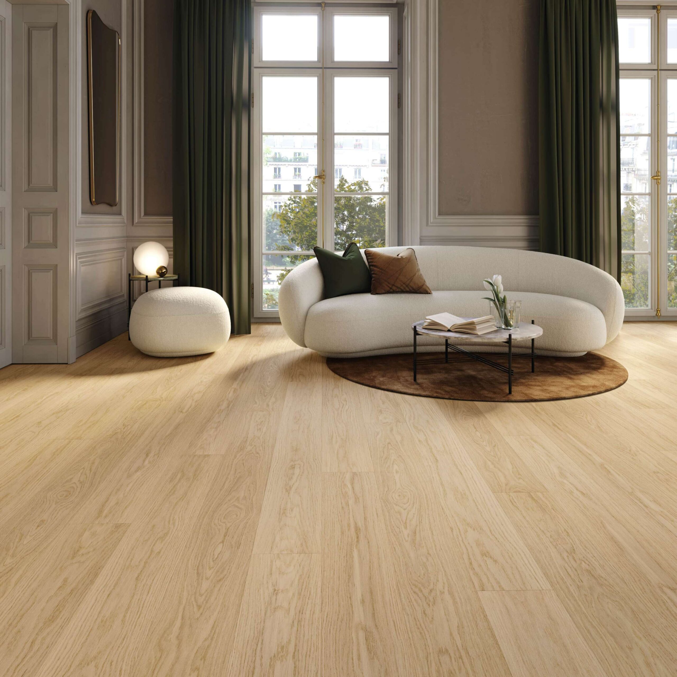 Tammeparkett Esta Nova Eco Elite Pure Line 202 mm faasimata ekstra matt lakk – interjööris