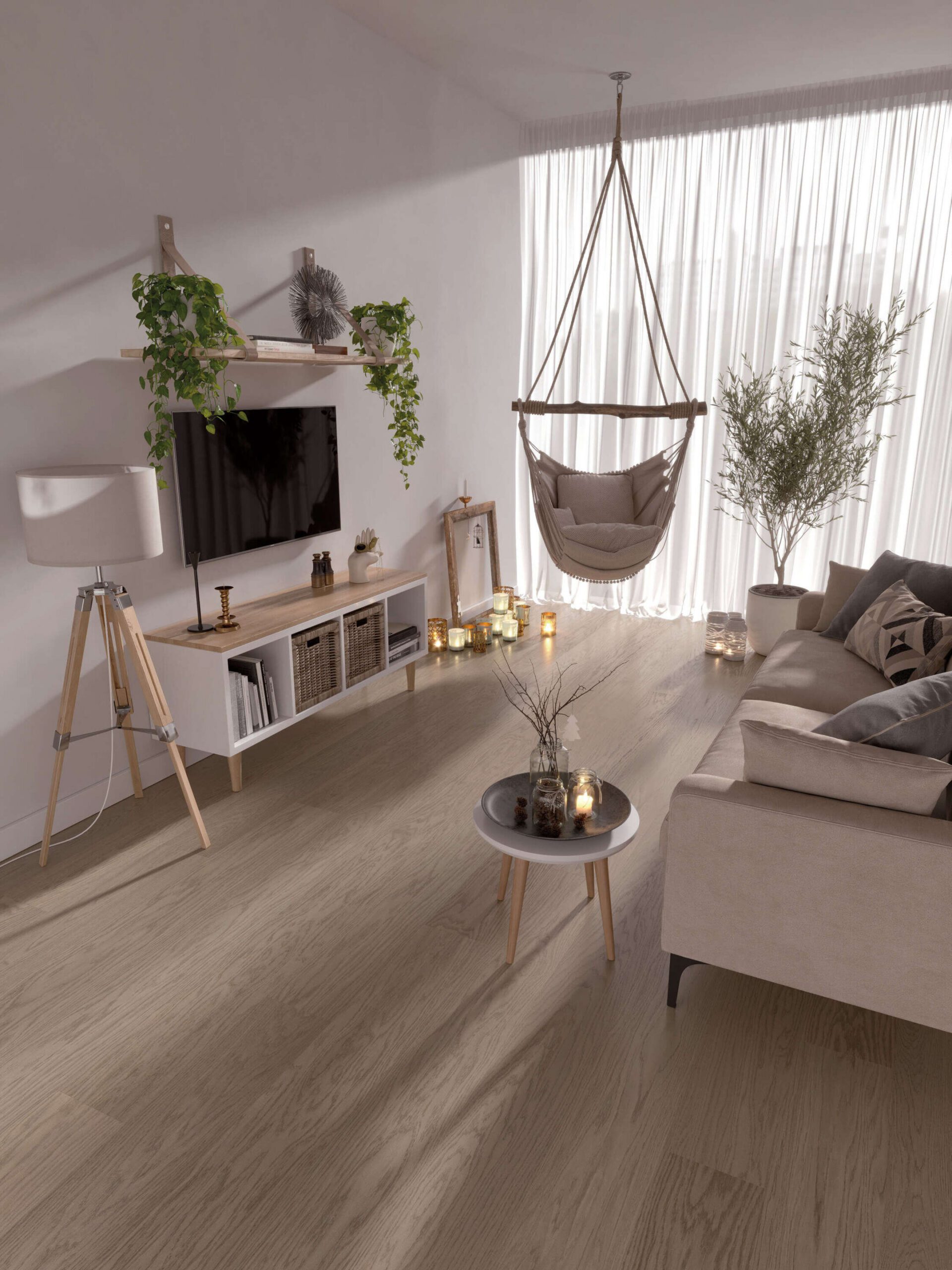 Tammeparkett Esta Nova Eco Elite Sandstone ekstra matt lakk – lähivaade