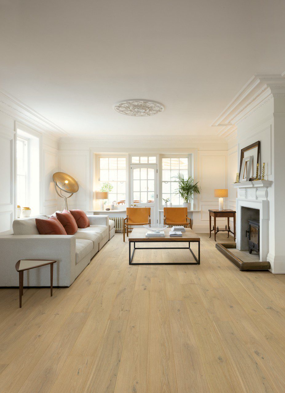 Tammeparkett Quick-Step Cascada Pearl White Oak eriti matt lakk, veekindel 190mm – vaade 3