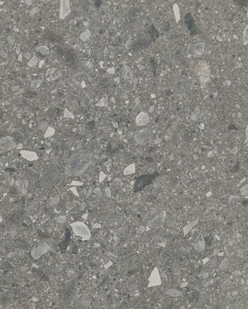 Terrazzo mustriga keraamiline terrassiplaat Terrazzo Stone Grey, 59,3x59,3 cm, 20 mm, matt, libisemiskindel R11